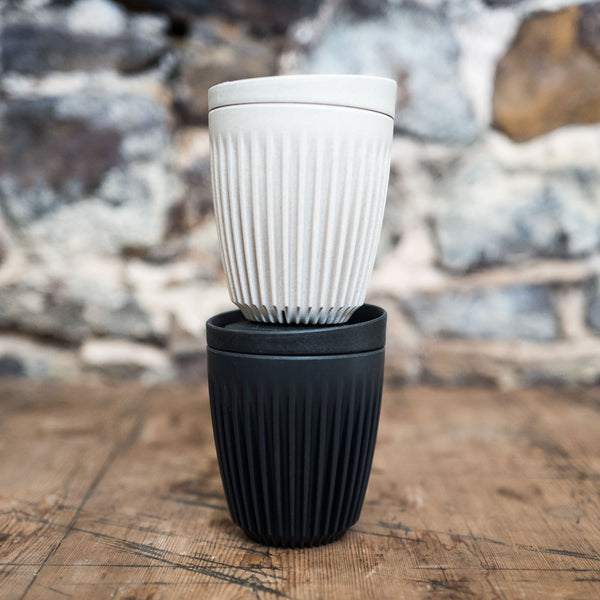 Huskeecup reusable coffee cup stacked| Cast Iron Coffee Roasters