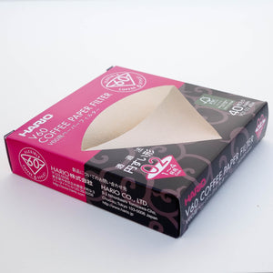 A box of Hario V60-02 Filter Papers
