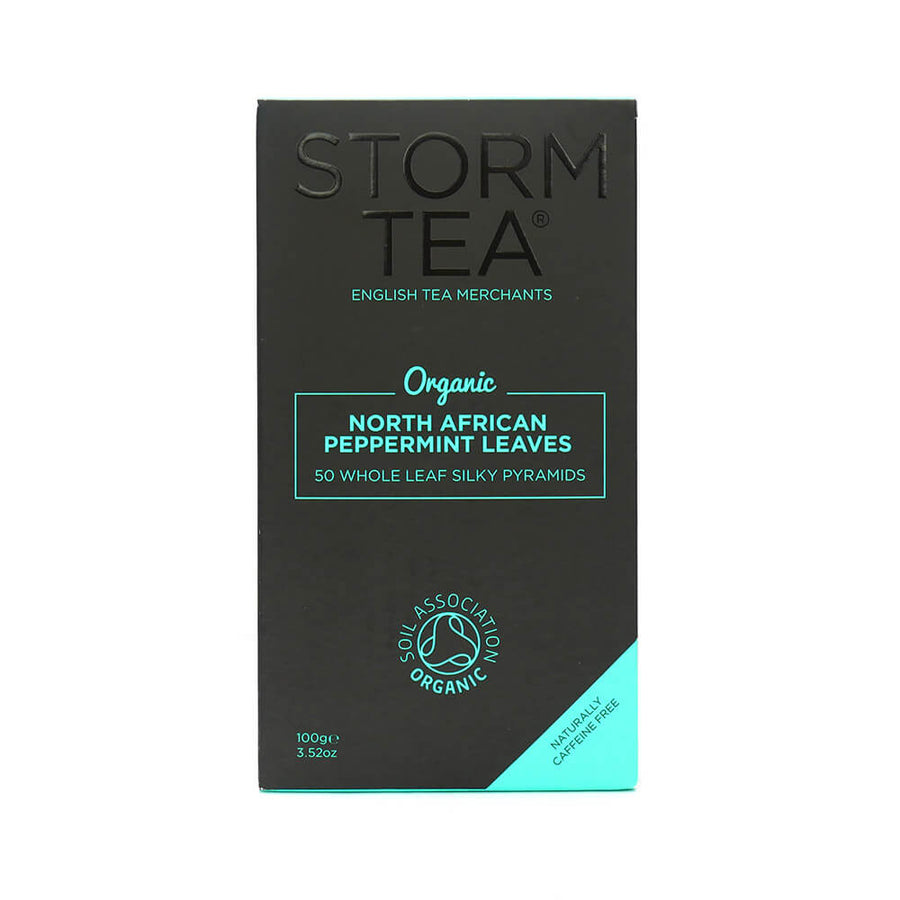 Storm Tea Handcrafted Organic peppermint Whole Leaf 50s